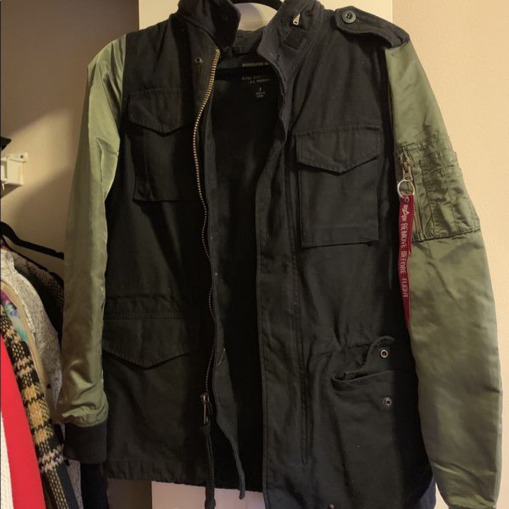 Alpha Industries Bomber Jacket with Hood